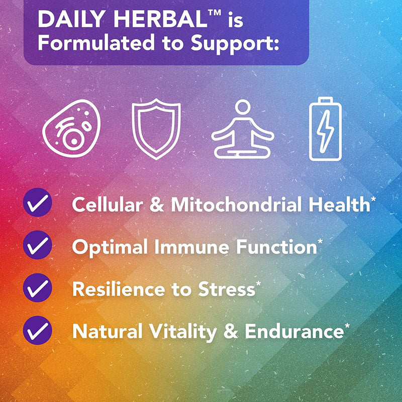 Vital Plan Daily Herbal Supplement by Dr. Bill Rawls – Herbal Immunity Booster for Immune Support, Microbiome Balance and Cell Health — Reishi Mushroom, Turmeric and Rhodiola