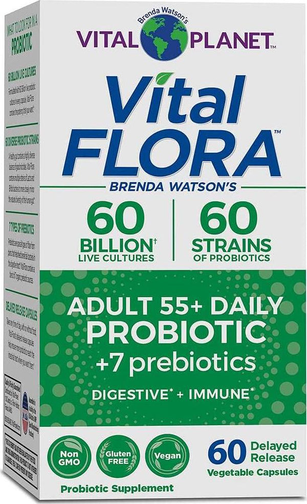 Vital Planet - Vital Flora 60/60 Probiotic Adult 55+ 60 Capsule