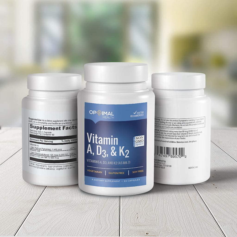 Vitamin ADK Supplement with Vitamins A, D, and K2 (as MK-7)