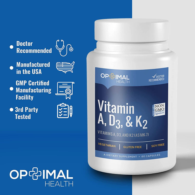 Vitamin ADK Supplement with Vitamins A, D, and K2 (as MK-7)