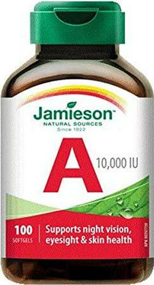 Vitamin A 10,000 IU-100 Soft Gel Brand: Jamieson Laboratories