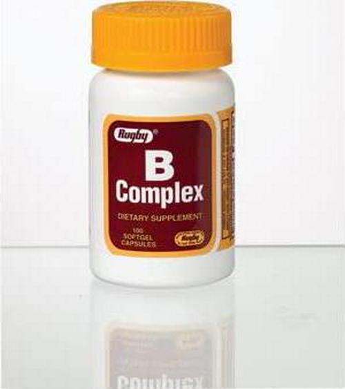 Vitamin B complex dietary supplement softgel capsules - 100 ea