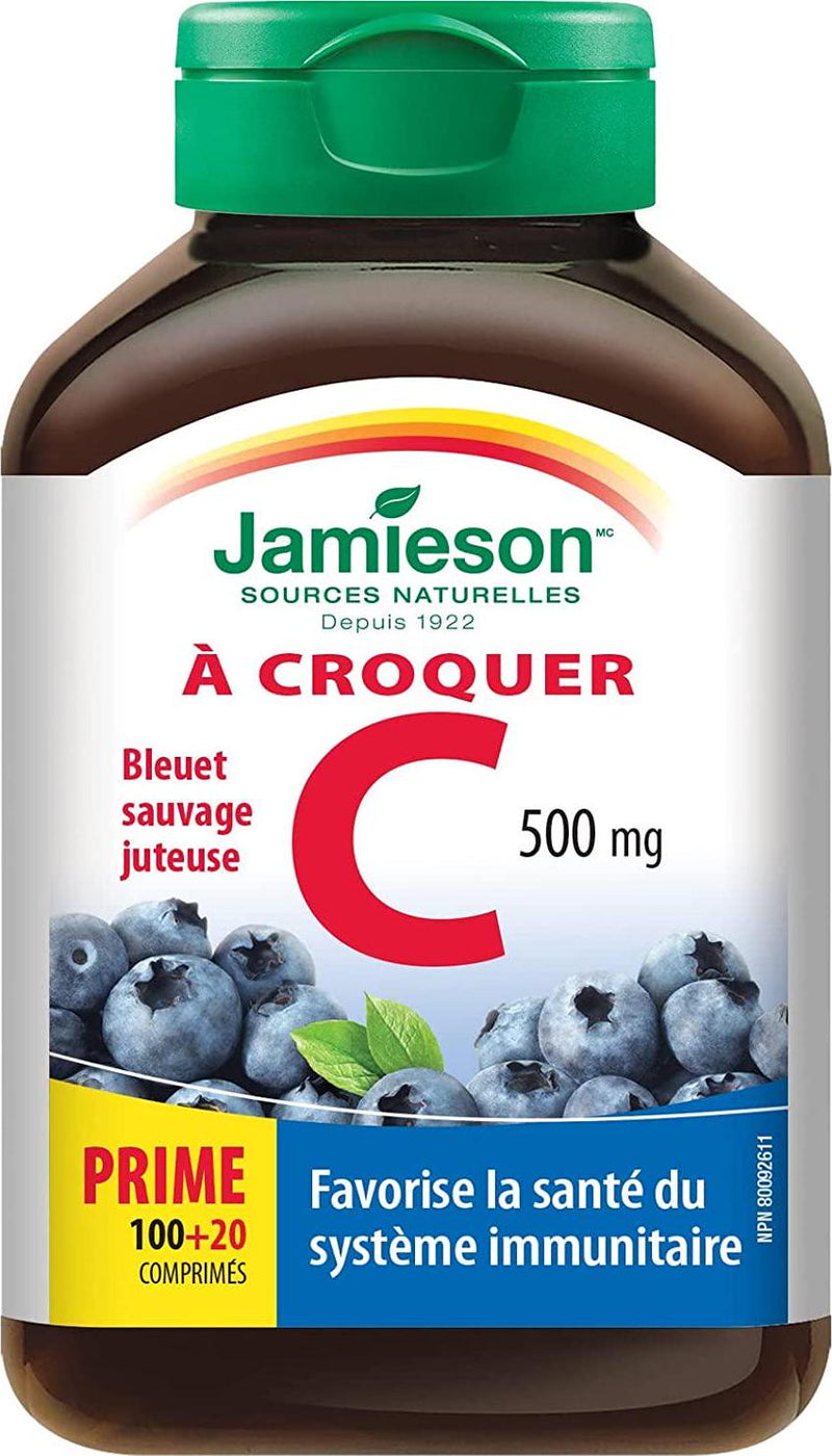 Vitamin C Wild Blueberry Bonus -120 tabs Brand: Jamieson Laboratories