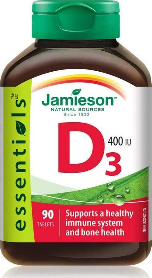 Vitamin D 400 IU-90 Tablets Brand: Jamieson Laboratories