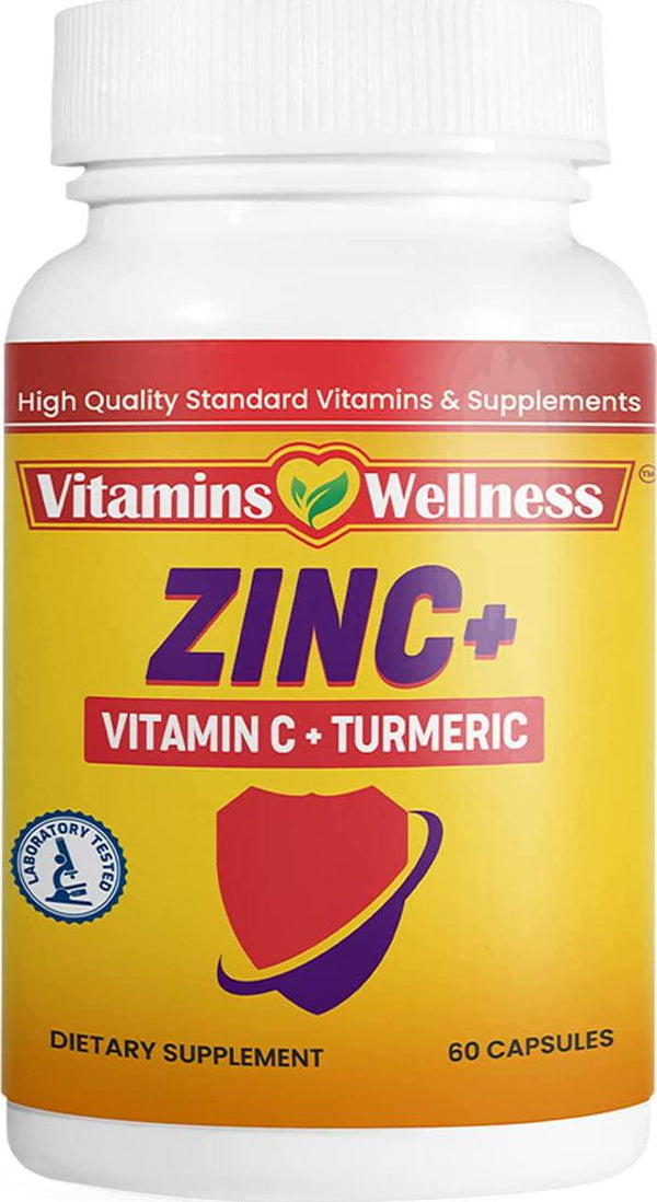 Vitamin Wellness Zinc Turmeric -Strong Immunity - Multivitamin Supplements - Necessary Elements for Immunity.