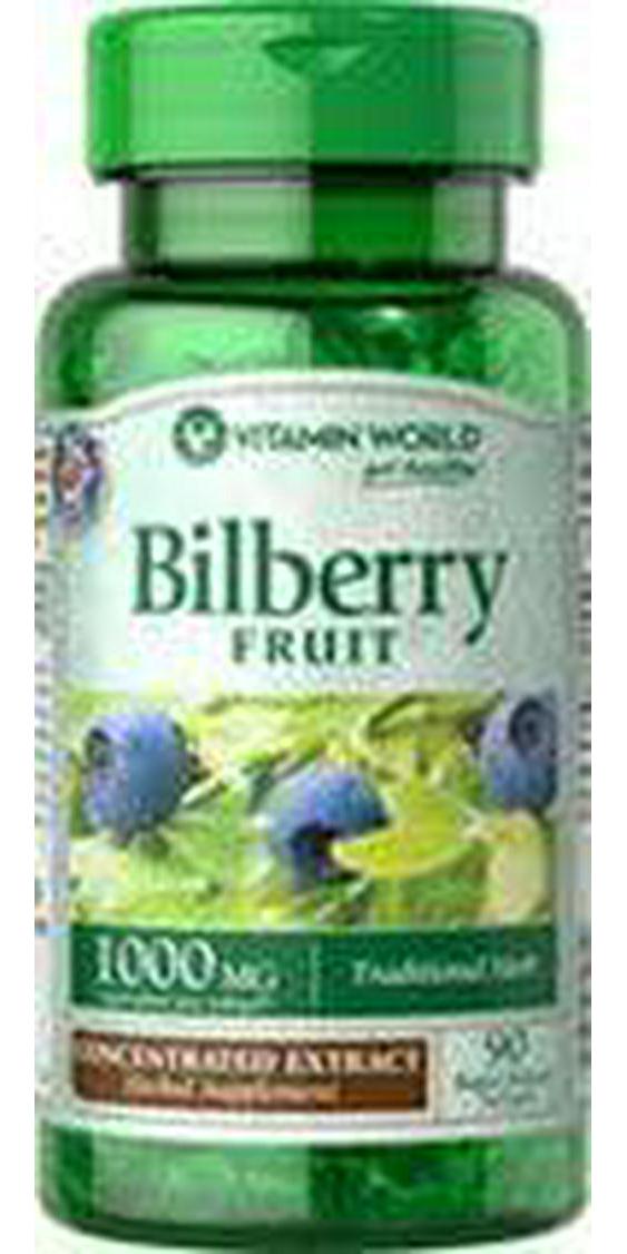 Vitamin World Bilberry Fruit 1000 mg, 90 Rapid Release Softgels