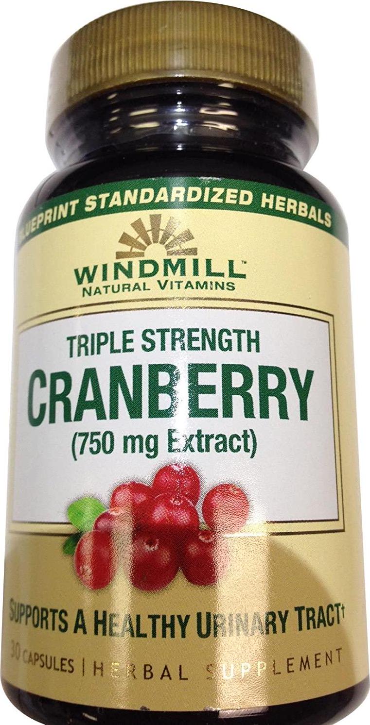 Vitamins Cranberry 750 Mg Caps 30&