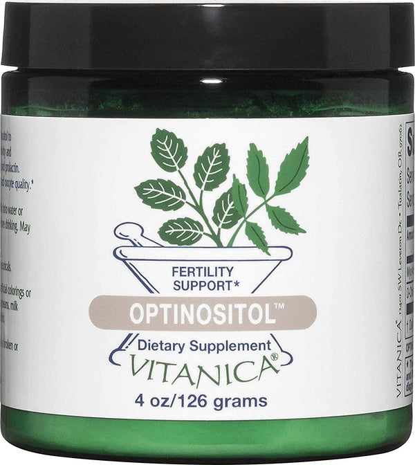 Vitanica Optinositol, Myo and D-Chiro Inositol Powder 4200 mg, Ovulation and Fertility Support Supplement for Women, Dr Formulated, 30 Day Supply, Vegan, Gluten Free, Non-GMO, 4 Ounce
