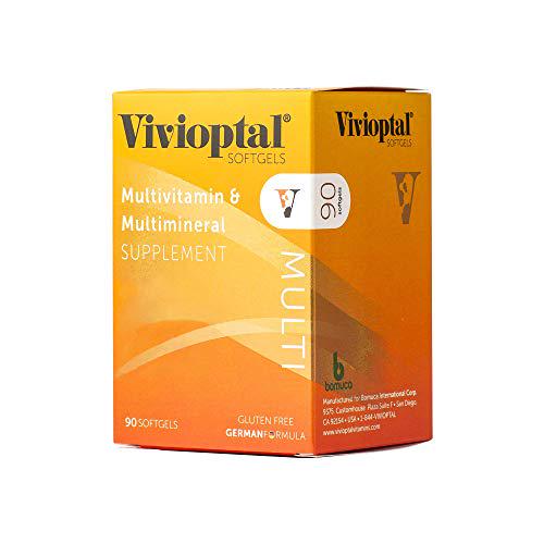 Vivioptal Multi 90 Capsules - Multivitamin and Multimineral Supplement - Lipotropic Substances and Trace Elements