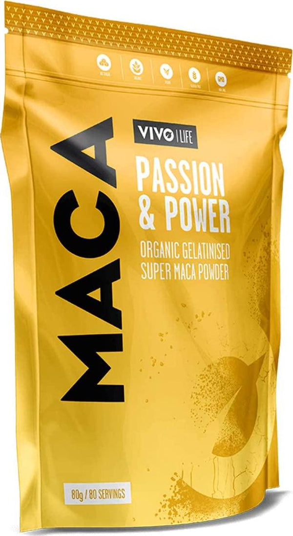 Vivo Life Gelatinised Maca Powder | Balance Hormones | Boost Energy | Improve Mood - 125g