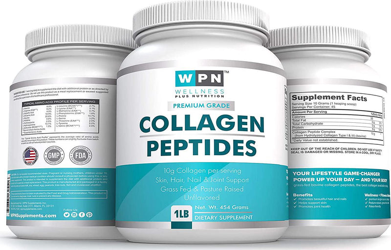 WPN Collagen Peptides Premium Grade Type I and II