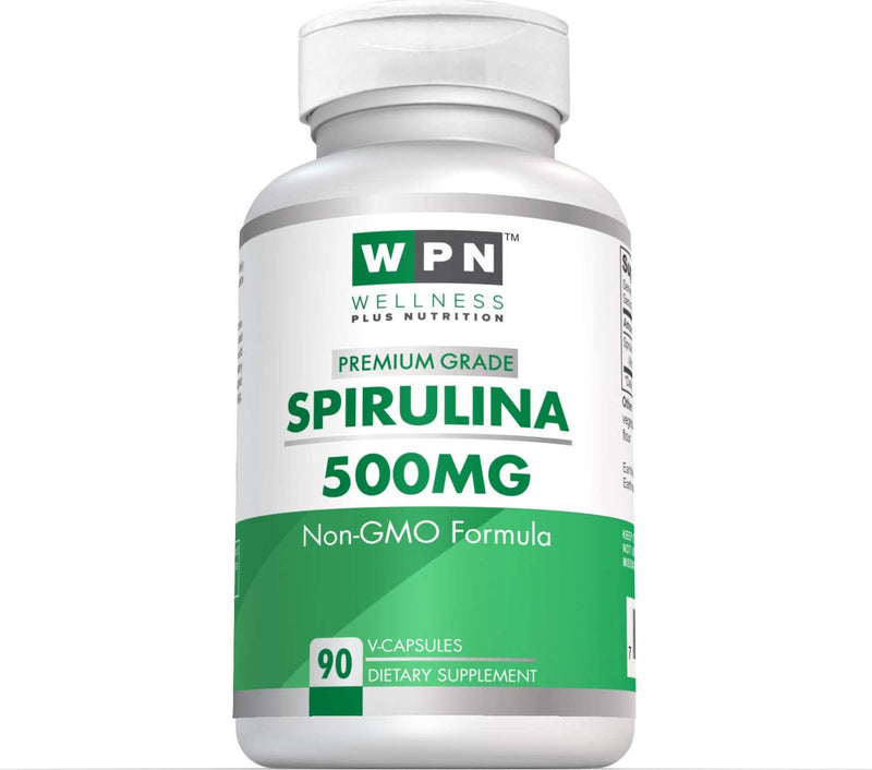 WPN Supplements Spirulina 500mg | Premium Grade | Non GMO Formula |