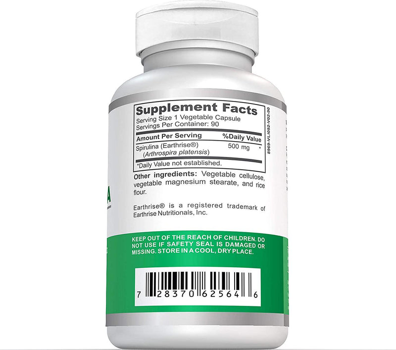 WPN Supplements Spirulina 500mg | Premium Grade | Non GMO Formula |