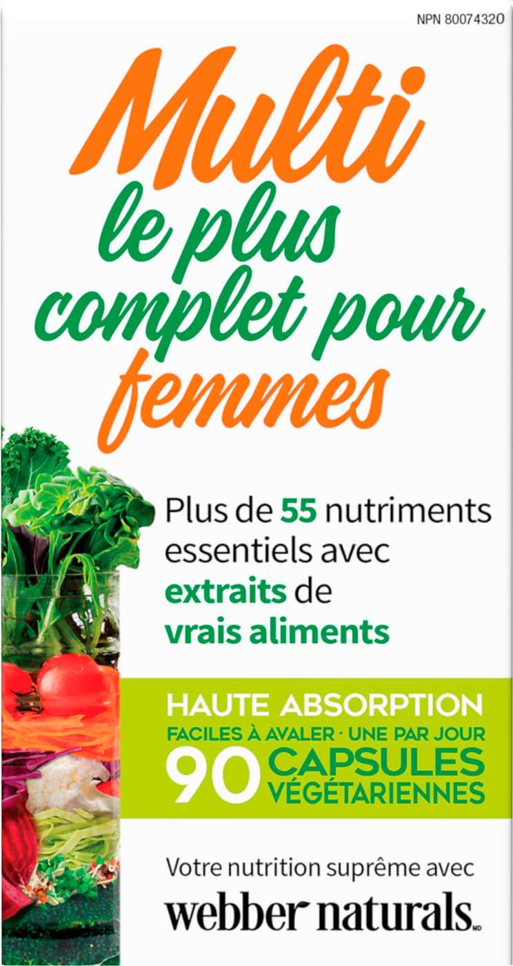 Webber Naturals Women's Most Complete Multi, 90 Vegetarian Capsules
