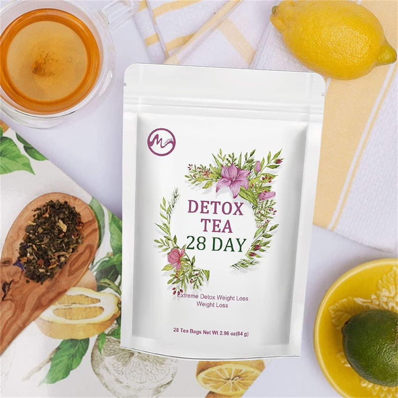 Weight Loss Tea for Body Cleanse - Detox Tea for Belly Fat, Organic Natural Herbal Tea, Skinny Diet Tea for Women and Men - 28 Days
