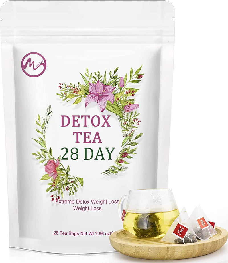 Weight Loss Tea for Body Cleanse - Detox Tea for Belly Fat, Organic Natural Herbal Tea, Skinny Diet Tea for Women and Men - 28 Days