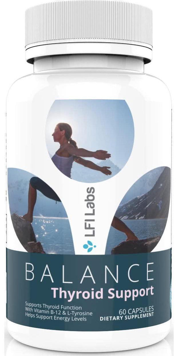 Weight Loss Thyroid Support Supplement – with Vitamin B-12, Ashwaganda, Iodine, Zinc, and Selenium – Immune System Support, Balance Hormones, Boosted Energy, Slow Hair Loss – LFI Labs 60 Capsules