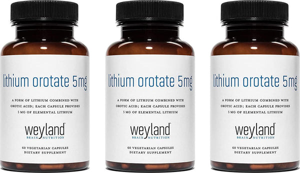 Weyland: Lithium Orotate 5mg (3 Bottles)