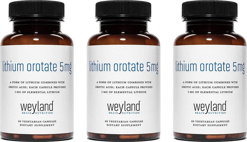 Weyland: Lithium Orotate 5mg (3 Bottles)