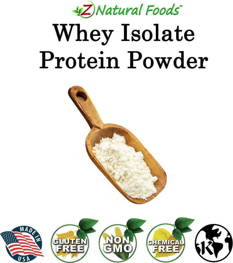 Whey Protein Isolate - Unflavored - All Natural Protein Powder Made in The USA - Mix in A Smoothie, Shake, Drink, Or Recipe - Hormone Free, Unsweetened, Non GMO, Kosher and Gluten Free - 1 lb
