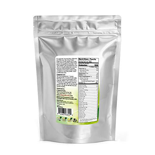 Whey Protein Isolate - Unflavored - All Natural Protein Powder Made in The USA - Mix in A Smoothie, Shake, Drink, Or Recipe - Hormone Free, Unsweetened, Non GMO, Kosher and Gluten Free - 5 lb