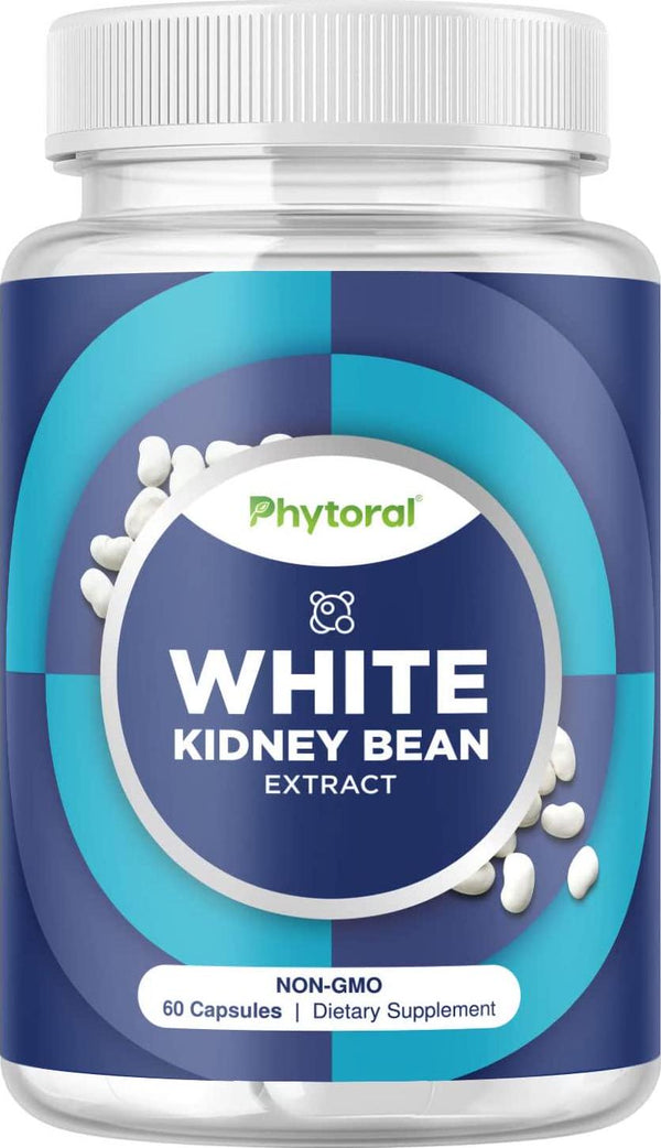 White Kidney Bean Carb Blocker - 4800mg Equivalent White Kidney Bean Extract Carb and Sugar Blocker Appetite Suppressant Slimming Pills - Hunger Suppressant for Women and Natural Energy Supplement