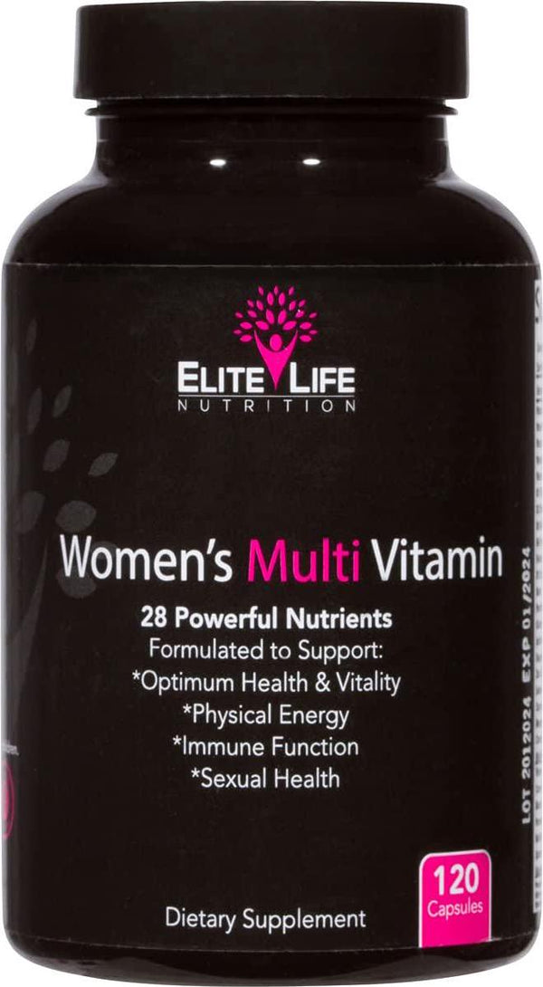 Women's Multi Vitamin - 28 Powerful Nutrients, Vitamins, and Minerals - Best Multivitamin for Women - Supports Optimum Health, Physical Energy, Immune System, and Maximum Vitality - 120 Capsules