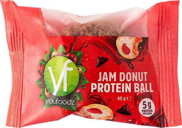 Youfoodz Jam Donut Protein Ball