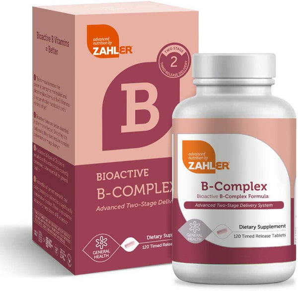 Zahler B Complex, All Natural Supplement Supporting Energy Production, 1 Pure and Potent B Complex Formula Containing all 8 Essential B Vitamins, Certified Kosher, 180 Capsules