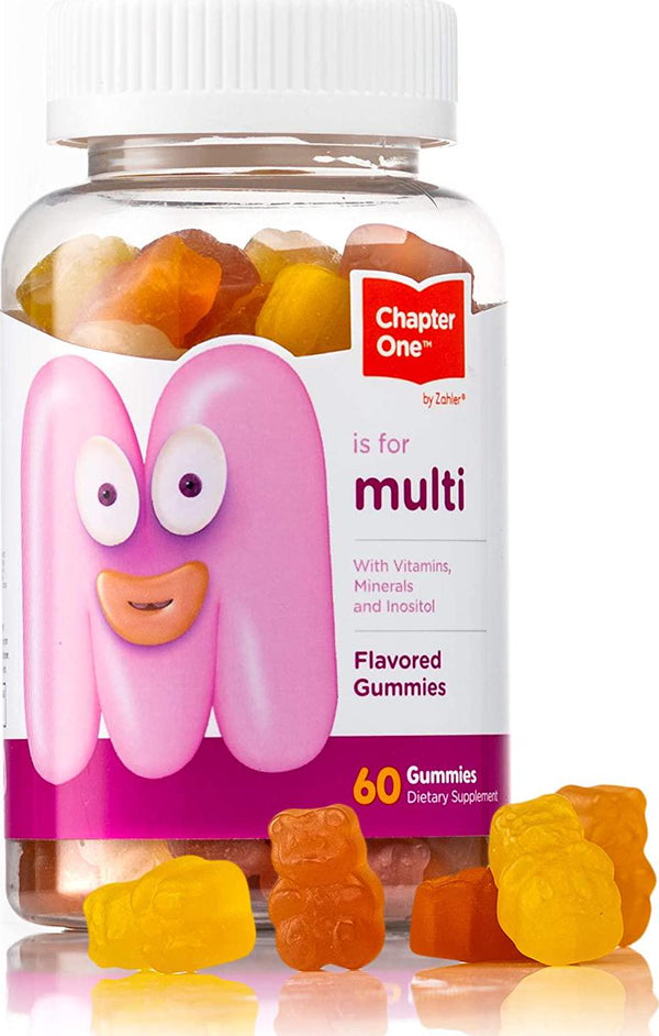 Zahler Chapter One Multivitamin Gummies, Great Tasting, for Kids with Vitamin C, D3, Zinc and More, Certified Kosher, 60 Count