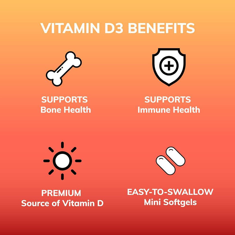 Zaytun Vitamins Halal Vitamin D3 5000 IU, 180 Mini Softgels, Supports Bones, Healthy Muscle Function and Immune, Premium Vitamin D from Safflower Oil, Non-GMO, Gluten-Free, Made in USA - Halal Vitamins