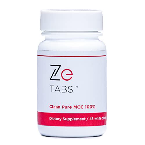 ZeTabs Gentle 3-Day Detox Cleanse, Promotes Regular Bowel Movements, Weight Loss, Increased Energy Levels, Colon Cleanse for Women and Men, 45 Pure MCC Tablets (250 mg Each), Take 4 Tablets 3X Daily