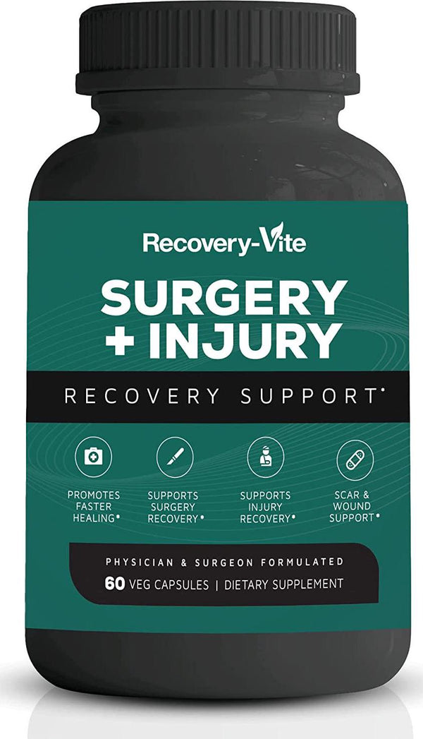 Zen Nutrients - Recovery Vite Wound Healing Supplement, Effective Wound Care and Surgery Support Blend with Arnica and Bromelain, Helps Heal Wounds Faster, Non-GMO and Gluten-Free, 60 Vegan Capsules