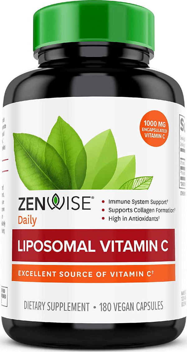 Zenwise Health - Liposomal Vitamin C with Quali-C 1000 mg. - 180 Vegetarian Capsules