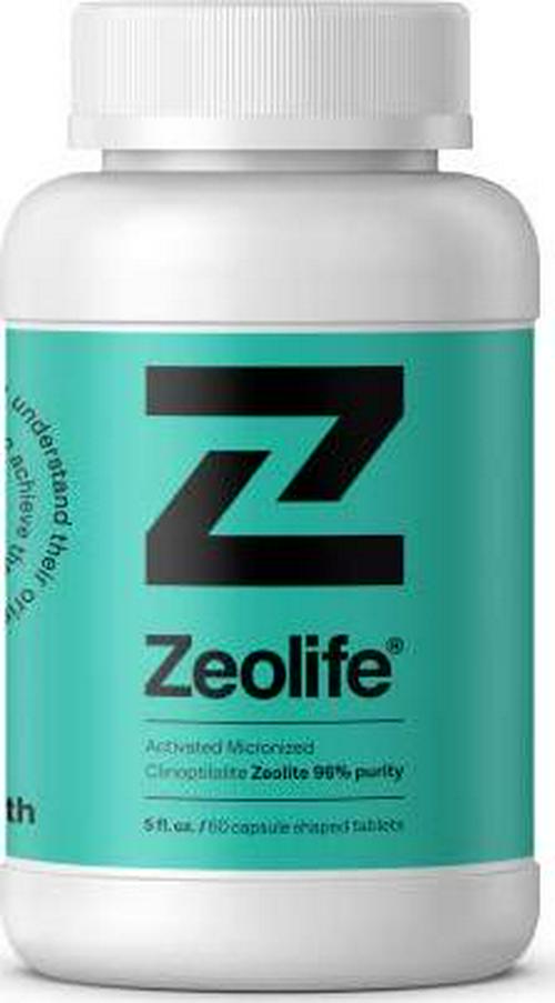 Zeolite-Activated Micronized Clinoptilolite Zeolite 96% Purity. Ultra FINE 1 Bottle with 60 Capsules.