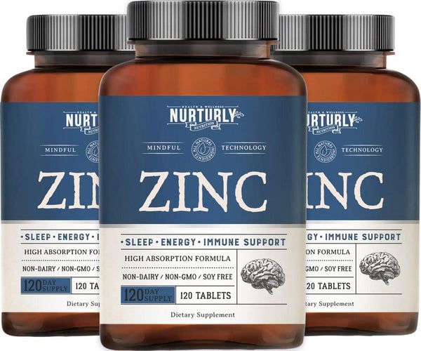 Zinc 50mg Tablets - High Potency Zinc Supplement for Overall Health and Immune Support - Certified 3rd Party Lab Tested - Non-GMO, Non-Dairy, No Soy - 360 Tablets