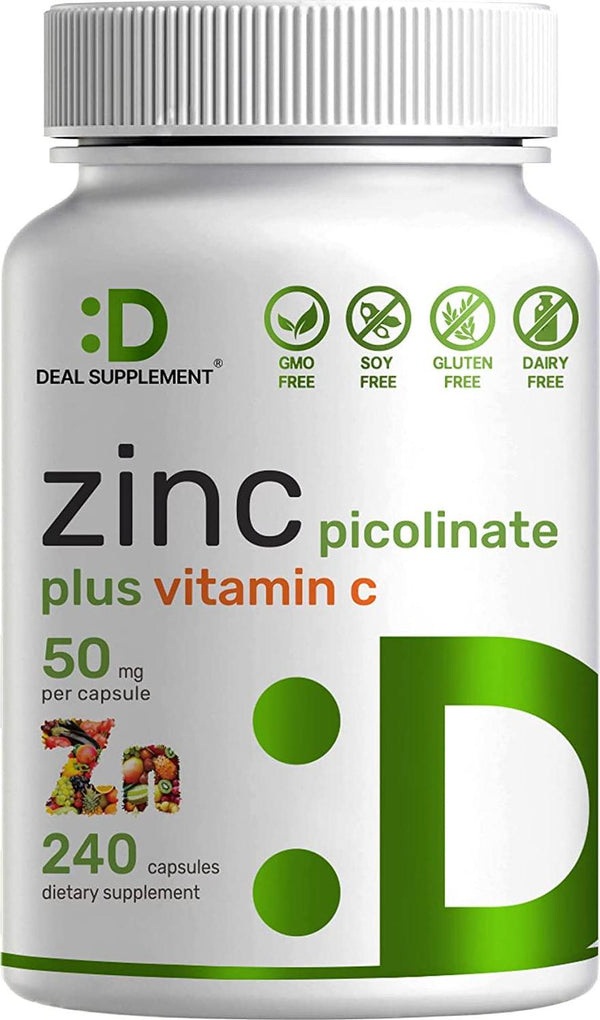 Zinc Picolinate 50mg Plus Vitamin C