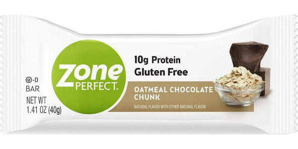 ZonePerfect Protein Bars, Oatmeal Chocolate Chunk, 10g of Protein, Nutrition Bars With Vitamins and Minerals, Great Taste Guaranteed, 20 Bars