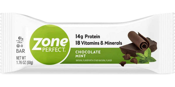 ZonePerfect Protein Bars, 18 vitamins and minerals, 14g protein, Nutritious Snack Bar, Chocolate Mint, 20 Count