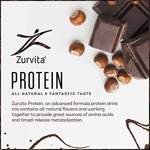 Zurvita Natural Protein for Muscle Building Chocolate Delight Flavor, 49 Fl Oz