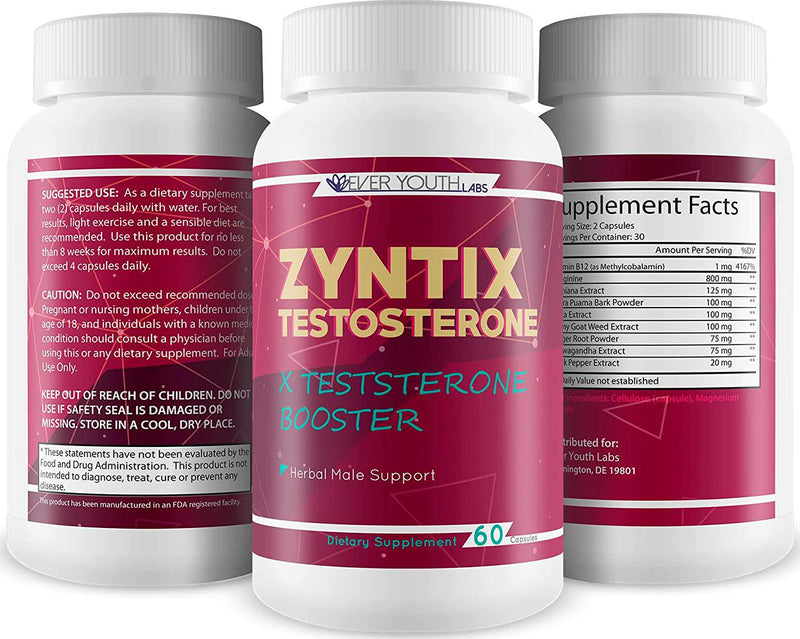 Zyntix - X Testosterone Booster - Alpha Titan Testo Support - Give Your Body Testo Fuel - Max Testo-Rid Yourself of Weakness - Feel Your Power Unleashed