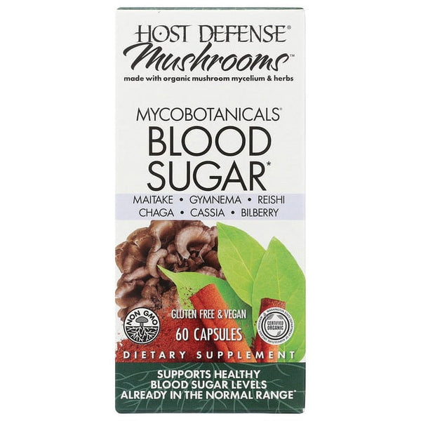 Host Defense, Mycobotanicals Blood Sugar, Mushroom and Herb for Blood Sugar Support