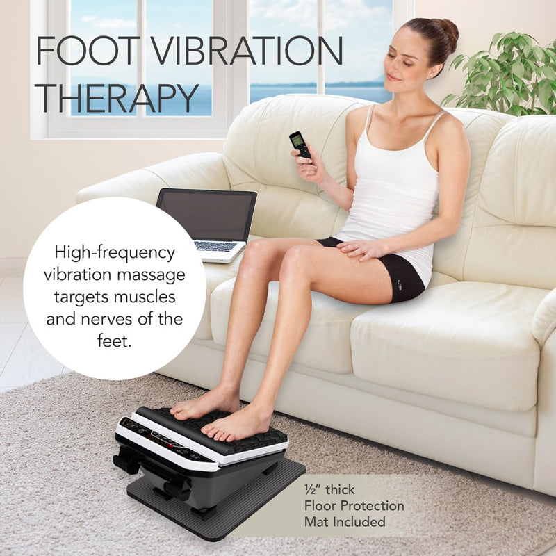Daiwa Felicity Foot Vibration Massager for Blood Circulation with Infrared Heat Footvibe Deluxe - FSA HSA Eligible