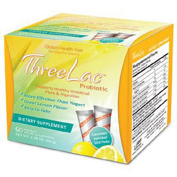 GHT Threelac Caps Unisex Probiotic Supplement 60 Packets