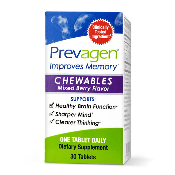 Prevagen Improves Memory - RS 10Mg, 30 Chewables Mixed Berry with Apoaequorin & Vitamin D & Brain Supplement for Brain Health
