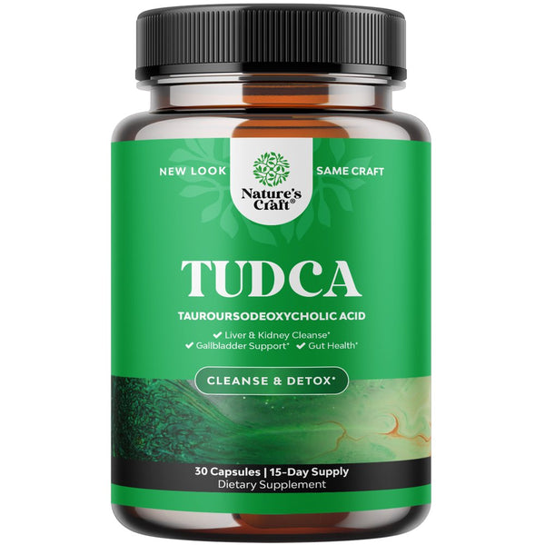 Advanced Bile Salt TUDCA Supplement - Extra Strength TUDCA 500Mg per Serving Bile Salts for Gallbladder Kidney and Liver Support - High Purity Tauro Ursodeoxycholic Acid Liver and Gallbladder Cleanse
