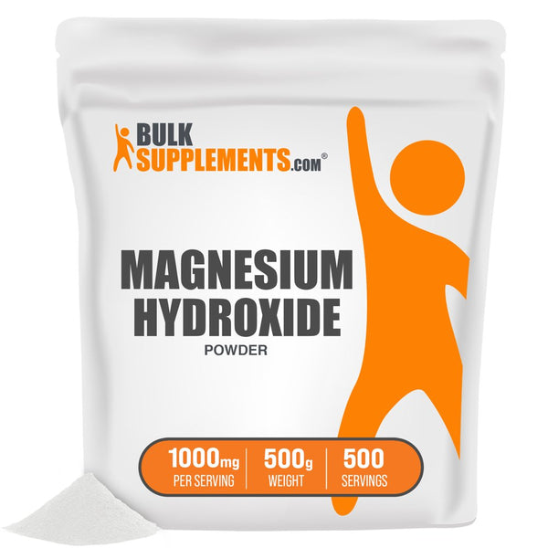 Bulksupplements.Com Magnesium Hydroxide Powder - Magnesium Supplement - Mild Laxative - Colon Support (500 Grams)