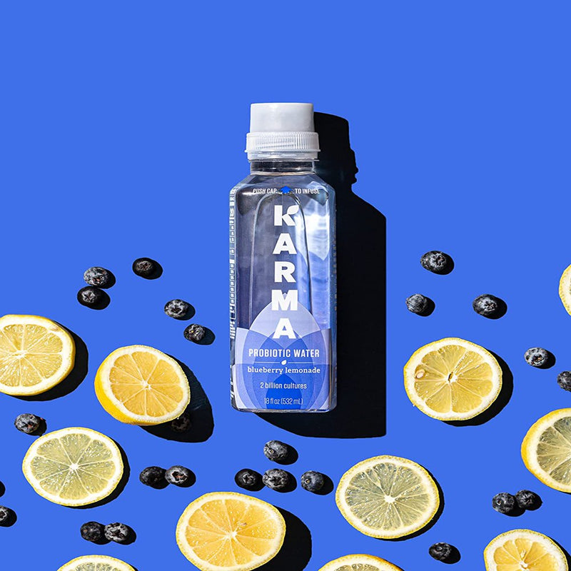 Karma Probiotic Water, Blueberry Lemonade, 18 Fl. Oz., 1 Count Bottle