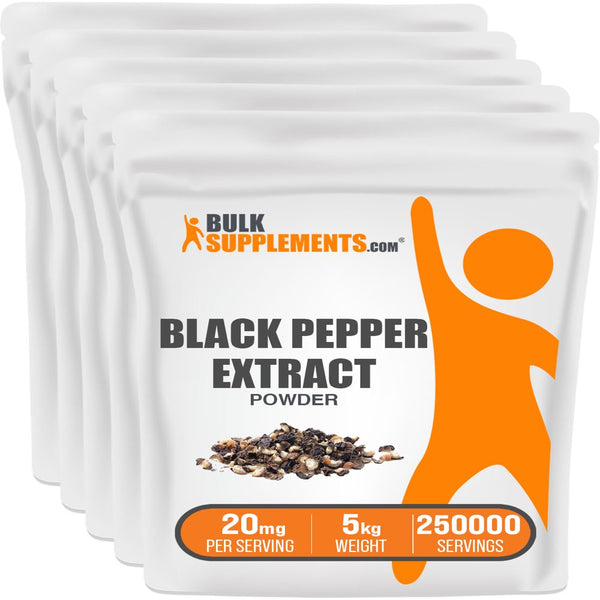 Bulksupplements.Com Black Pepper Extract (95% Piperine) - Herbal Supplement (5 Kilograms - 11 Lbs)