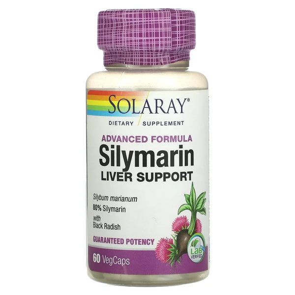 Solaray Advanced Formula Silymarin Liver Support, 60 Vegcaps